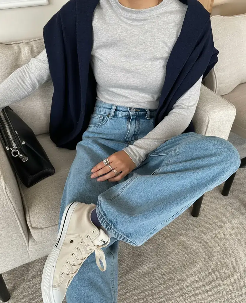 flattering spring outfits for women over 40 2026 Soft Sporty Meets Elevated Casual