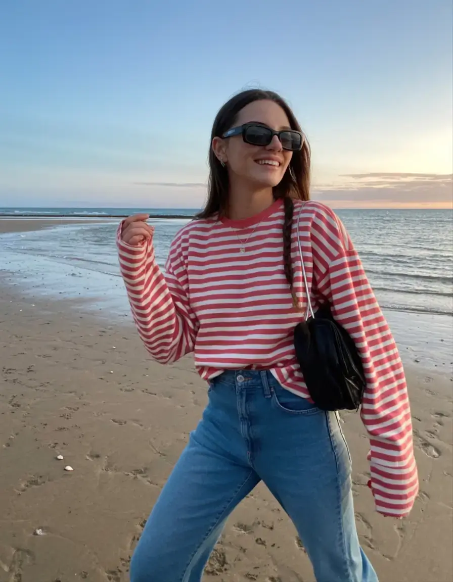 flattering spring outfits for women over 40 2026 Breton Stripes for Salty Air Days