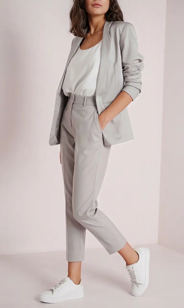 formal spring outfits 2026+Relaxed Suiting with a Sporty Twist