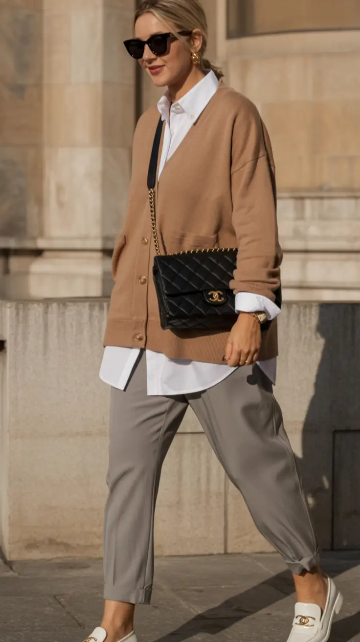fresh spring office outfits 2026 Soft Layers, Quiet Luxury