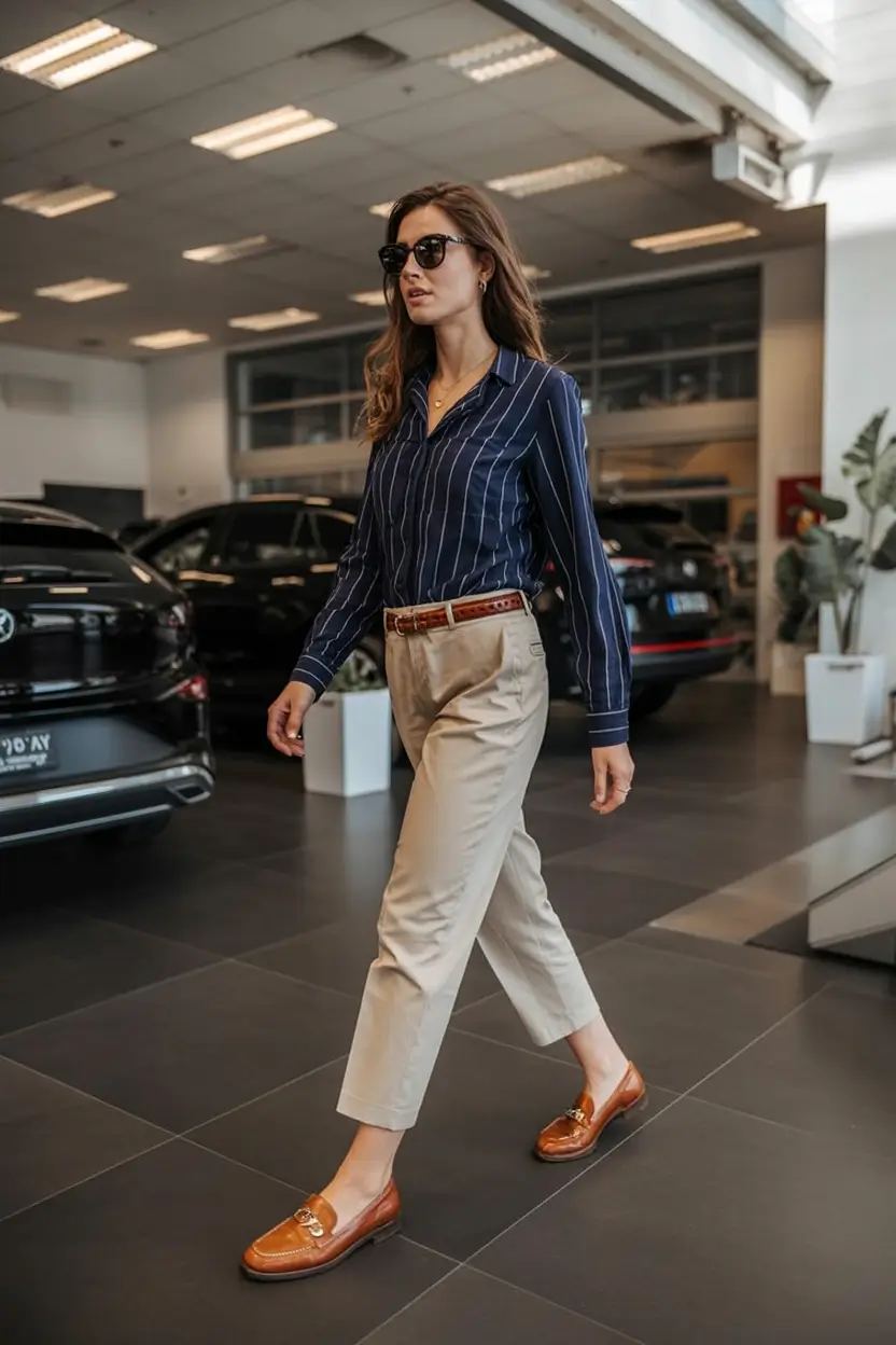 fresh spring workwear 2026 Power Stripes in Motion