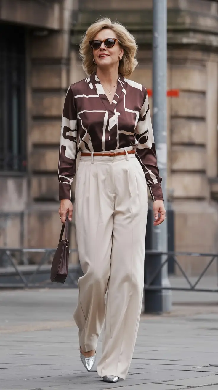 fresh spring workwear 2026 Retro Satin & Power Pleats