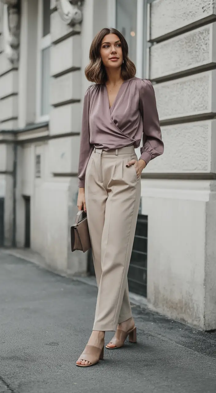 fresh spring workwear 2026 Satin Plum for Quiet Impact