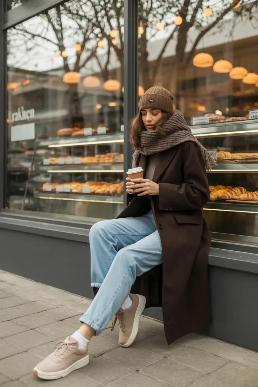 light early spring outfits 2026+Bakery-Run Cozy Girl Aesthetic