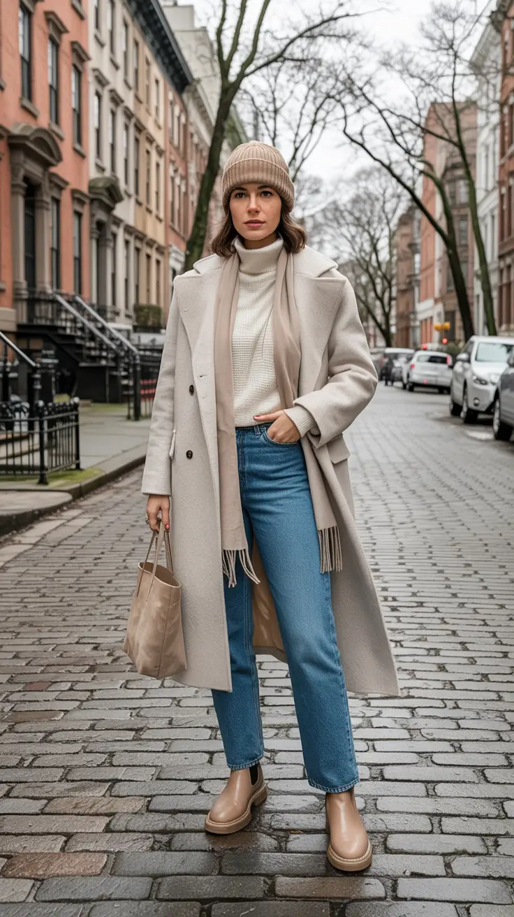 light early spring outfits 2026+Winter Whites and Cozy Textures