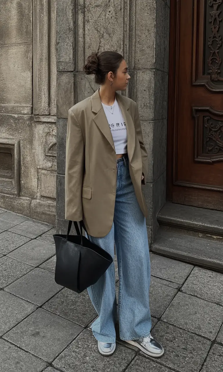 light spring work outfits 2026 Oversized Blazer, Understated Cool