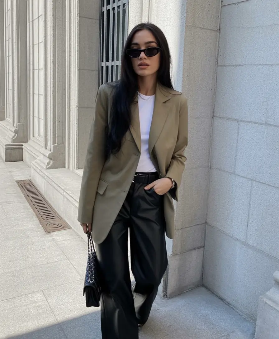 light spring work outfits 2026 Urban Minimalism with a Hint of Edge