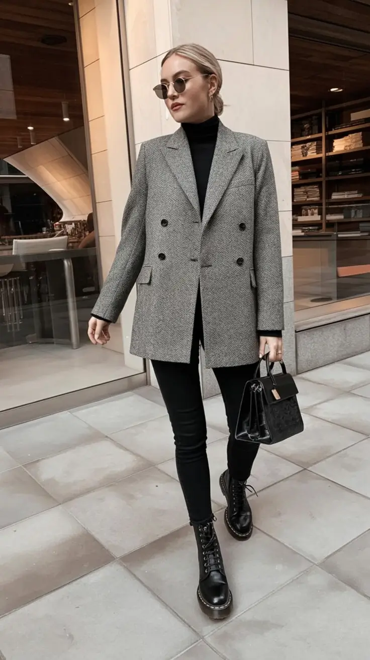 light spring work outfits 2026 Timeless Edge in Monochrome Layers