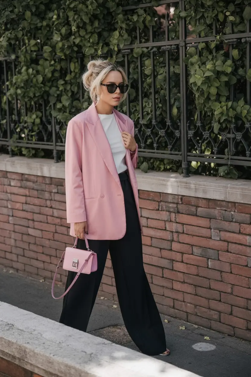 light spring work outfits 2026 Pink Power, Softened