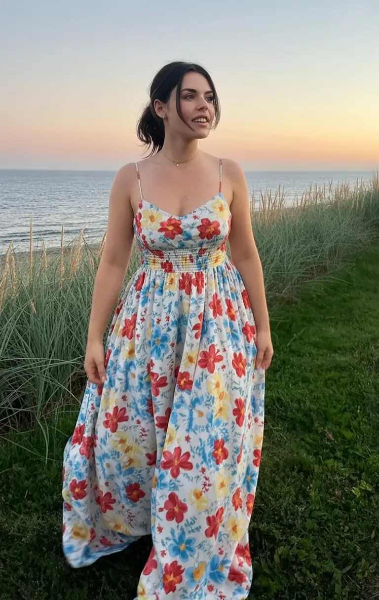 maxi spring dress outfits 2026 Retro Garden Party Energy