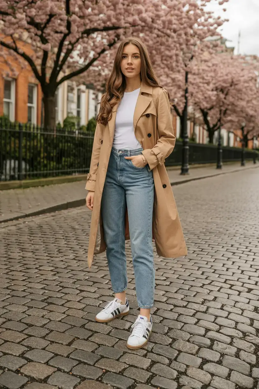 minimalist spring wardrobe guide 2026 The Classic Trench Twist