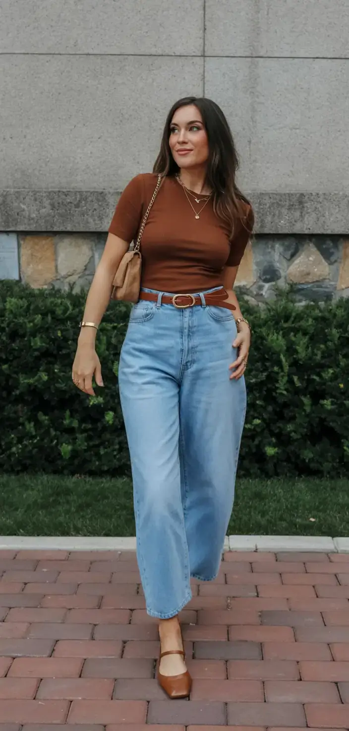 minimalist spring wardrobe guide 2026 Earth Tones Meet Everyday Denim