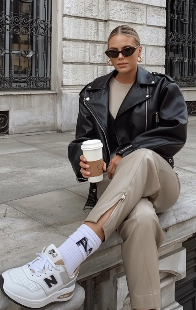 modern leggings outfit spring 2026+Retro Edge with New York Attitude