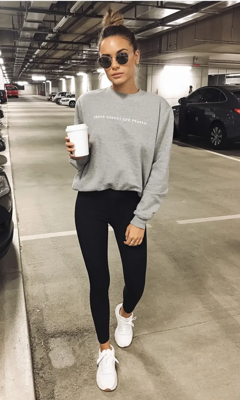 modern leggings outfit spring 2026+Sporty & Effortless—A Cool Girl Classic
