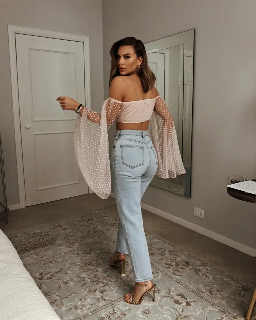 modern spring date night outfit 2026 Soft Whimsy with a Vintage Kiss