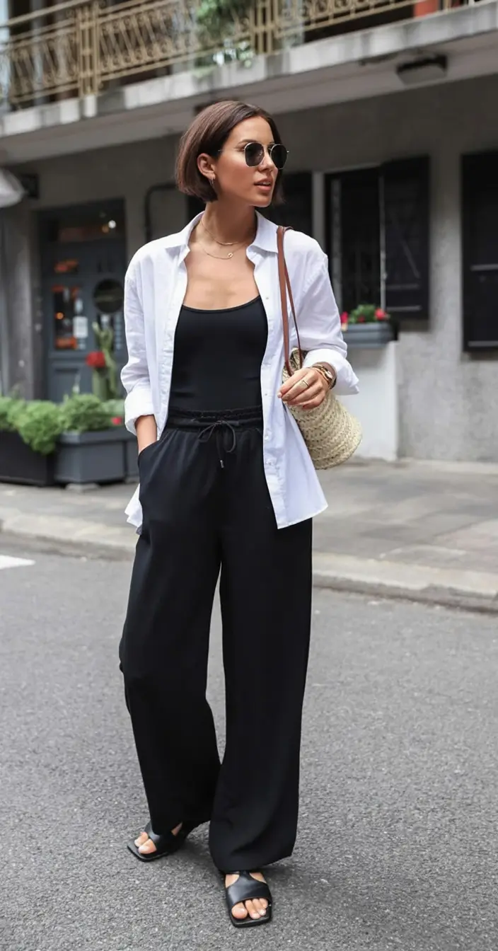 modern spring vacation outfits 2026+Monochrome, But Make It Vacation