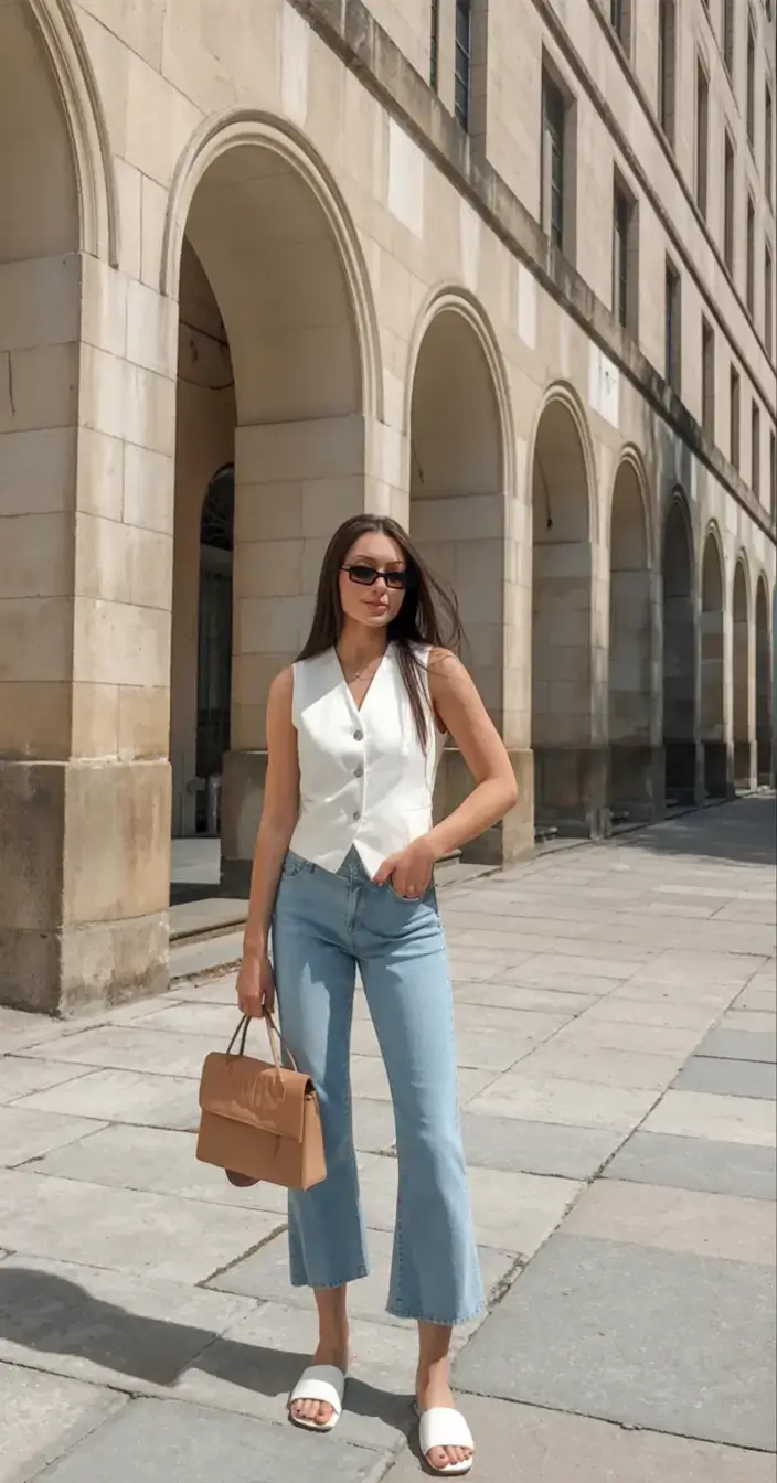 modest spring outfits elegant 2026 The Waistcoat, Rewritten for Daywear