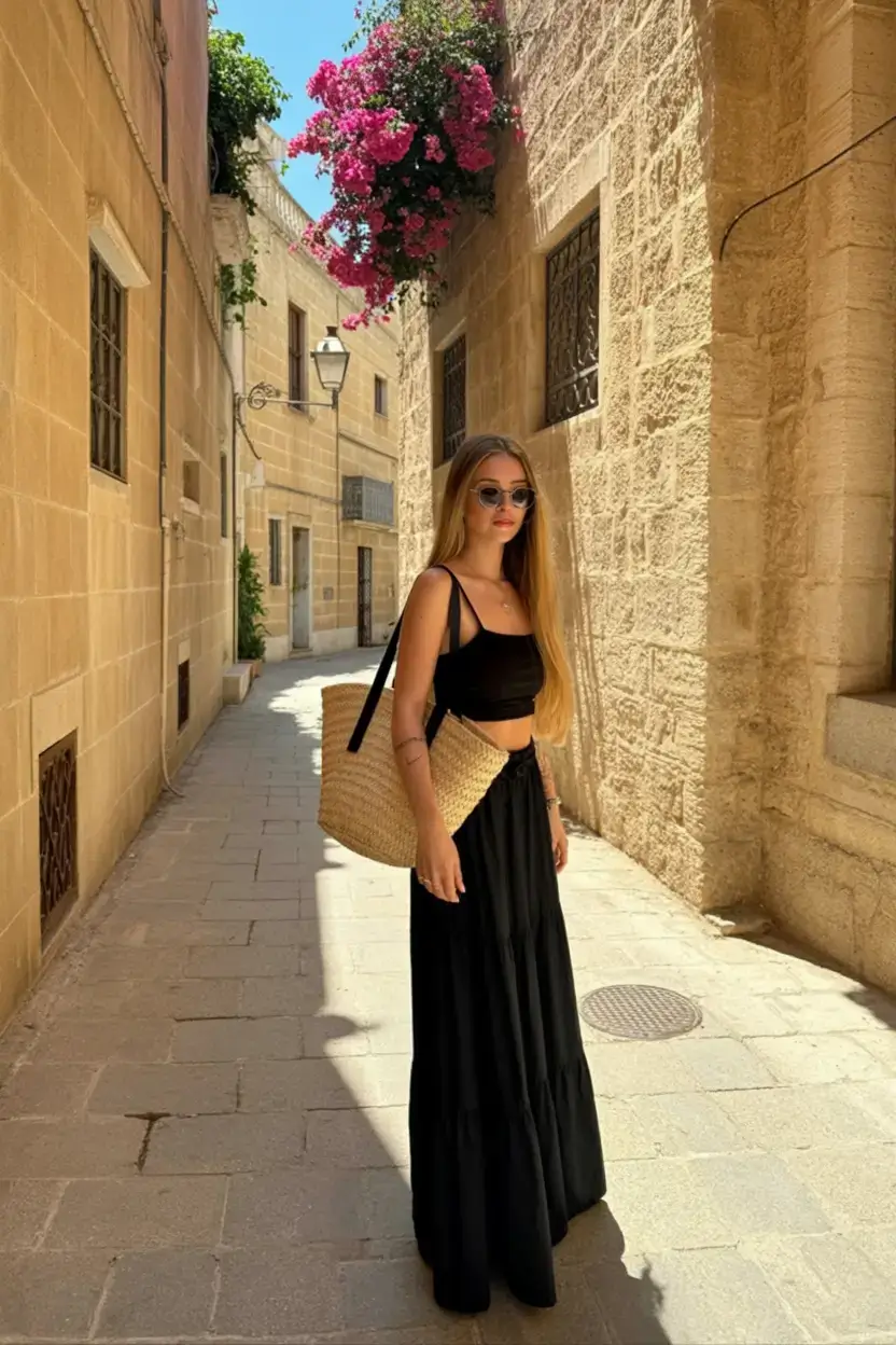 modest spring outfits elegant 2026 All-Black, All-Ease, All Day