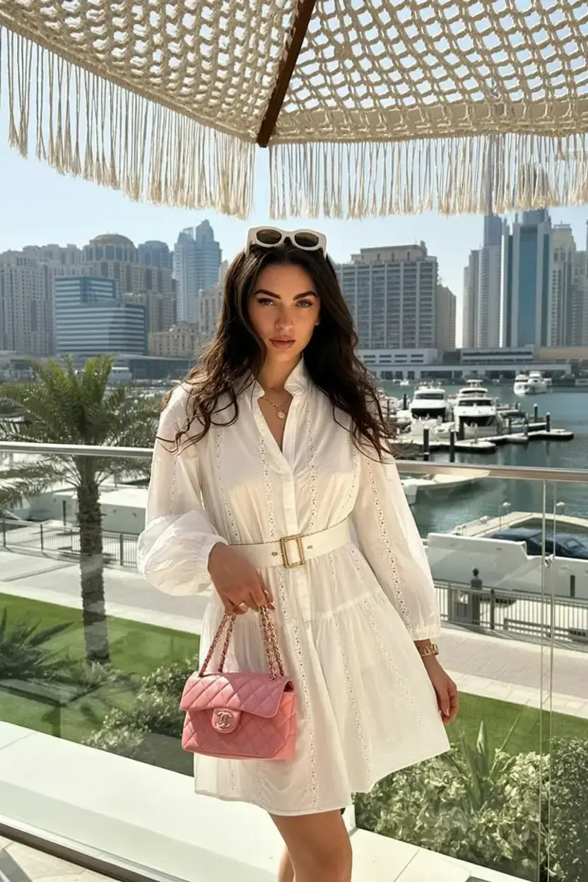 modest spring outfits elegant 2026 The Shirt Dress That Feels Like Vacation