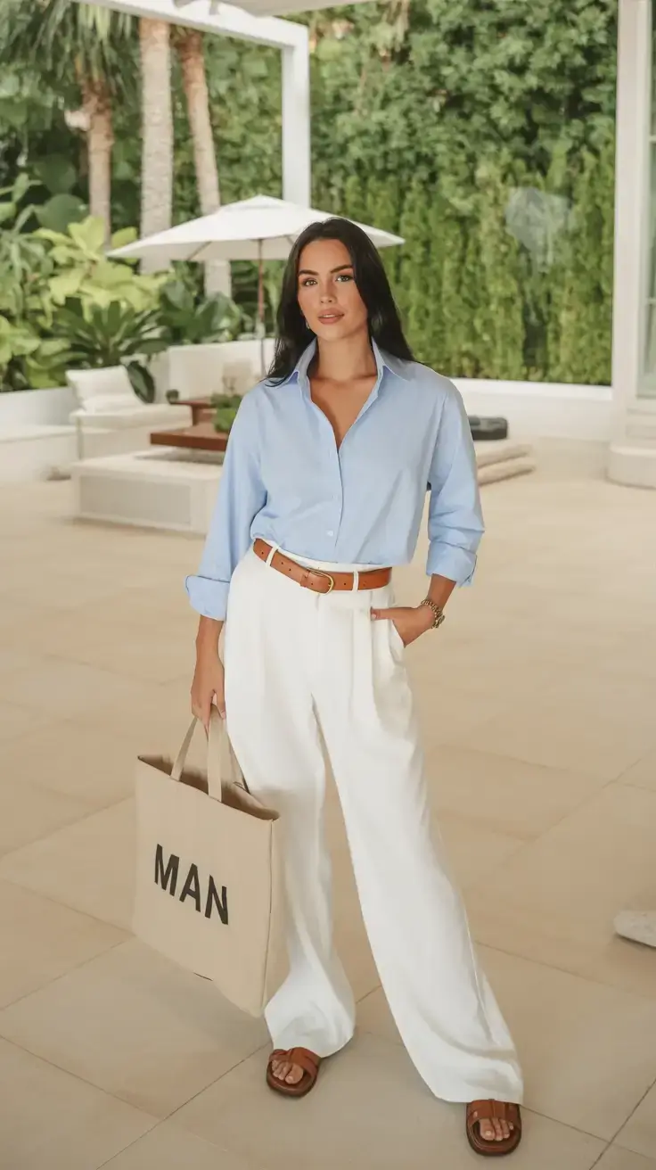 modest spring outfits elegant 2026 Coastal Blues & Crisp Whites