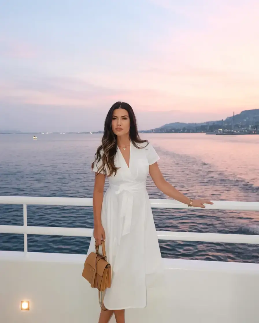 modest spring outfits elegant 2026 Sailor Sunset: Wrap Dresses That Win