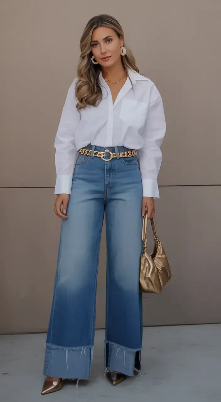 must have spring mom outfits 2026 Power Denim With Bold Finishes