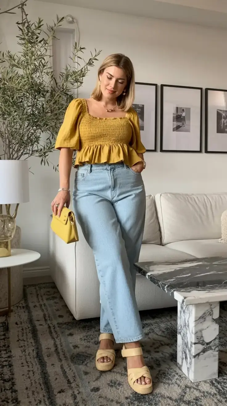 must have spring mom outfits 2026 Playful Pop of Color with Retro Vibes