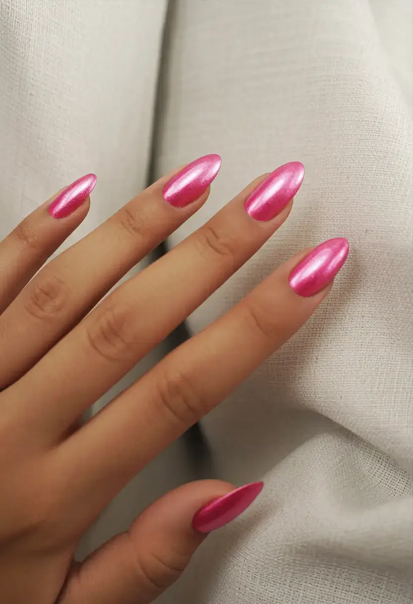nails designs ideas february 2026 Pink Chrome Allure
