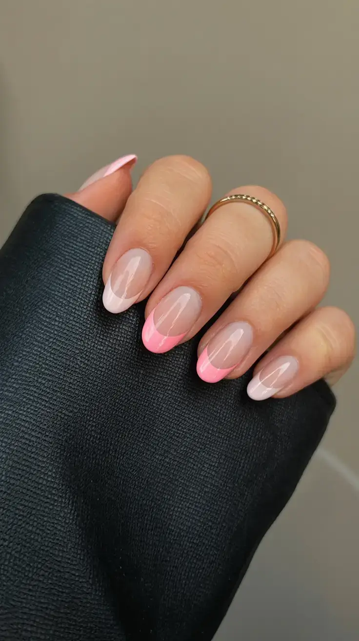 nails designs ideas february 2026 Soft Neon French Fade