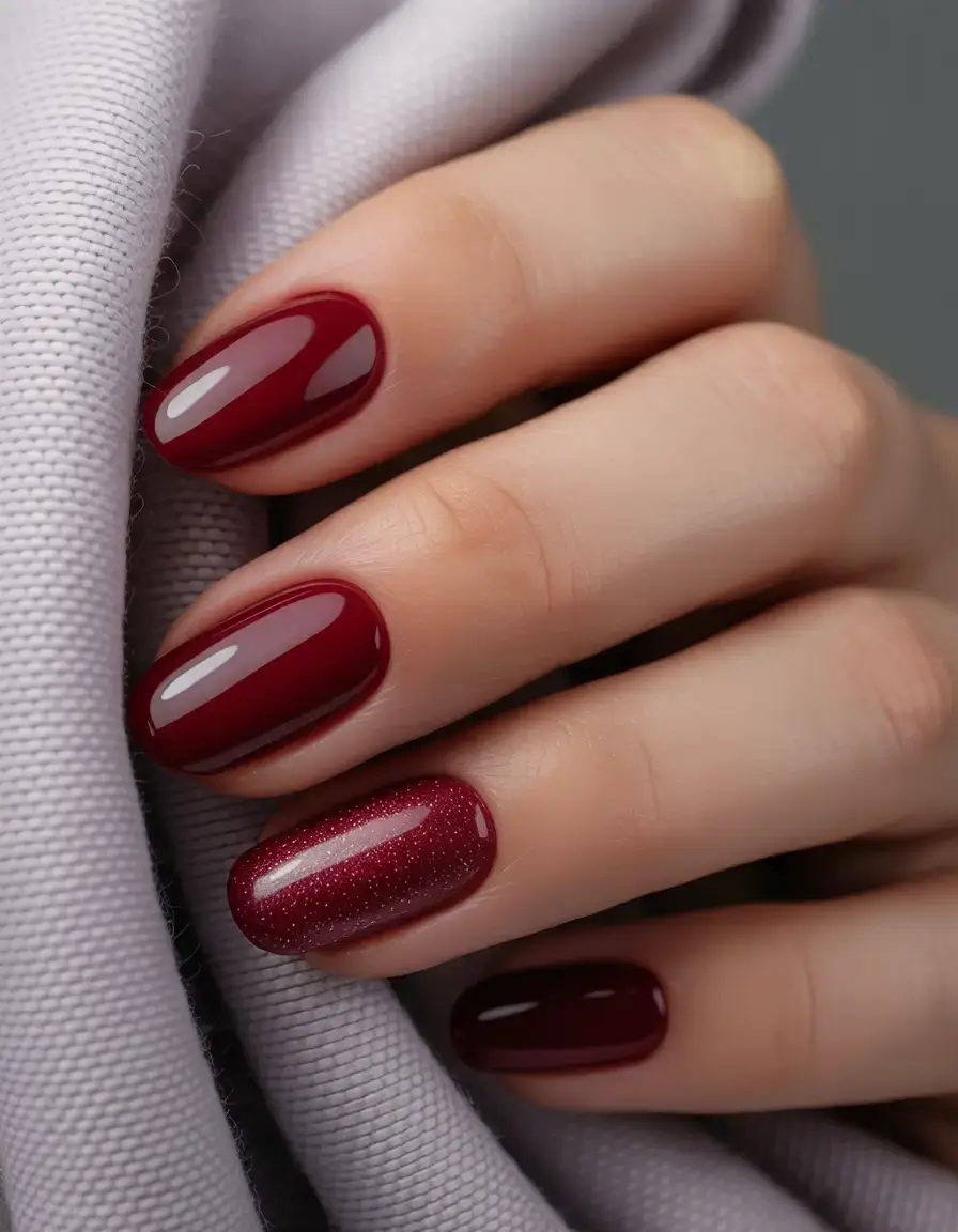 nails designs ideas february 2026 Velvet Burgundy Mood