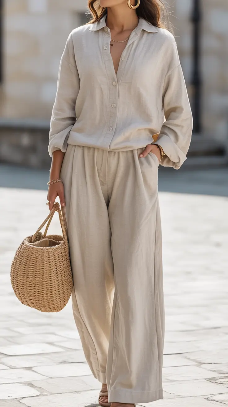 old money spring outfits 2026 looks The Linen Set That Does All the Talking