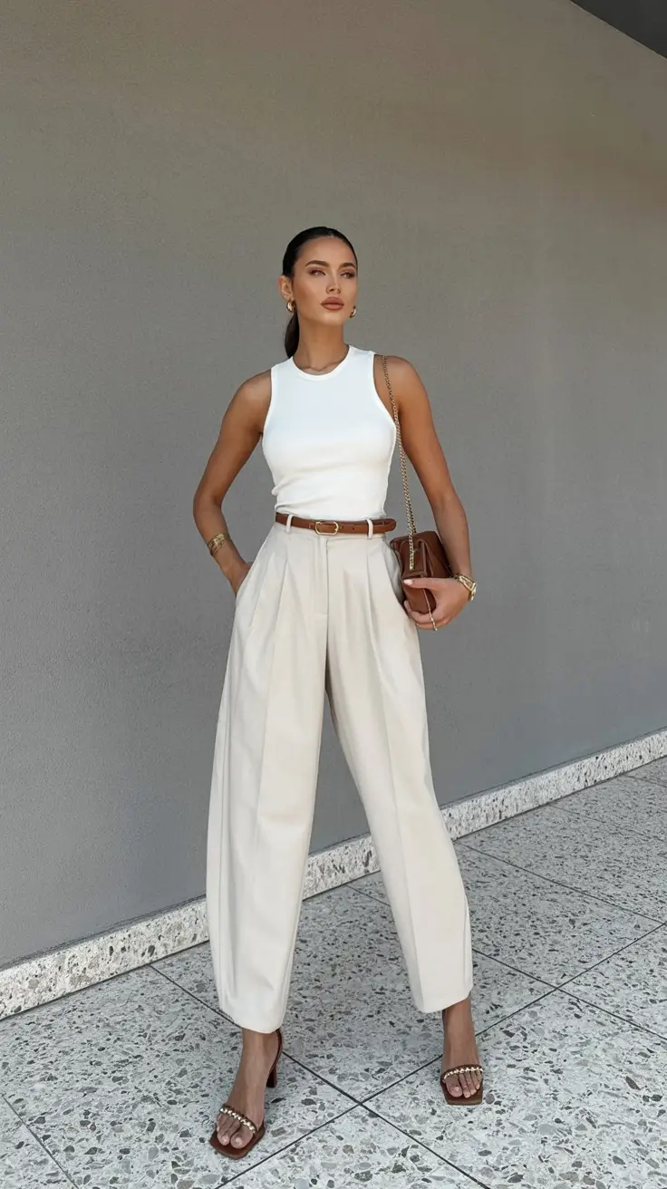 old money spring outfits 2026 looks Sleek Simplicity With Sculpted Shape
