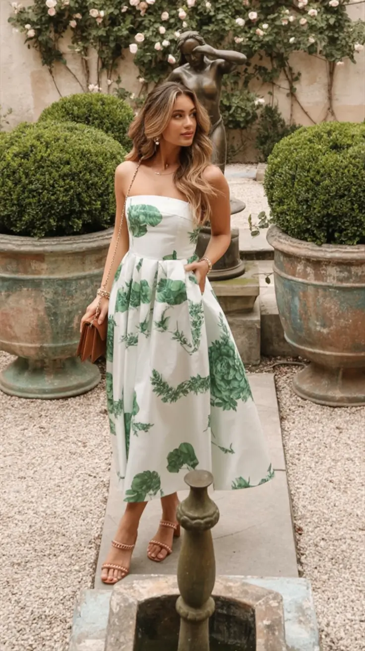 old money spring outfits 2026 looks Soft Garden Party Romance