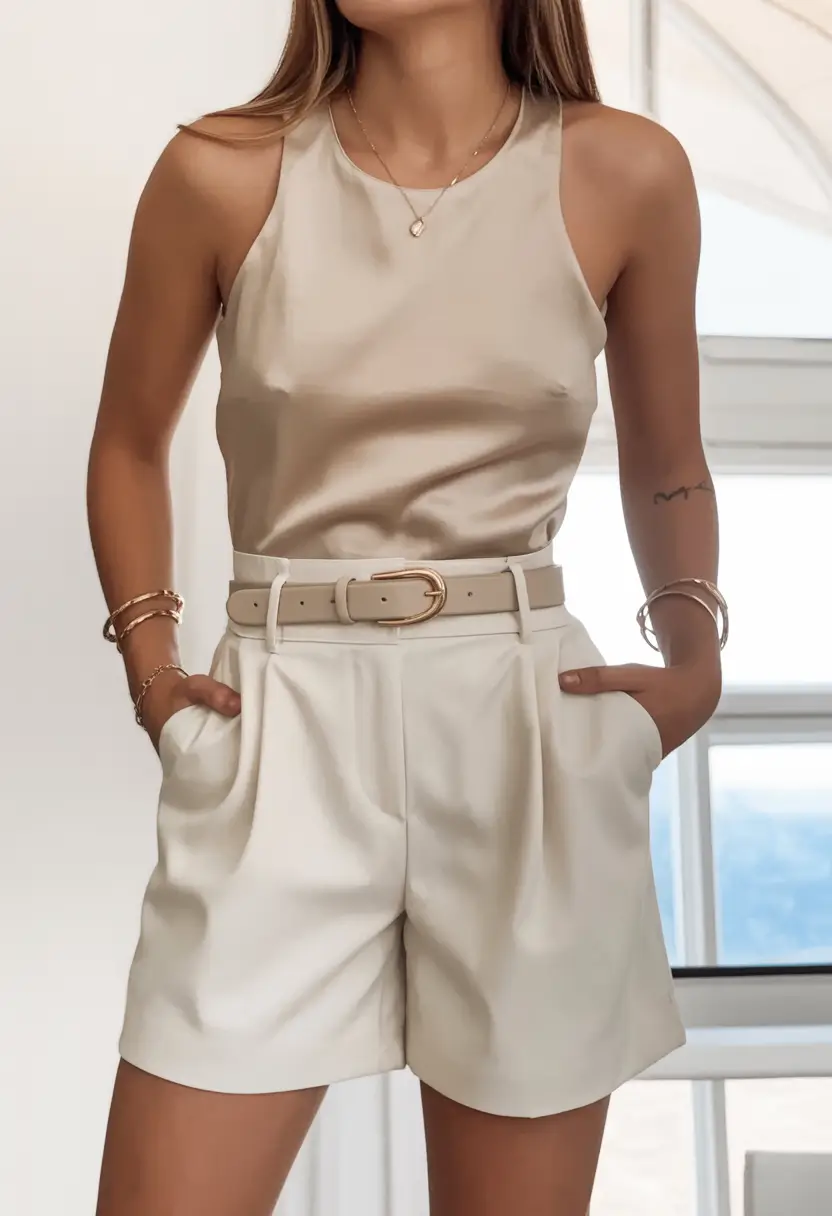 old money spring outfits 2026 looks City-Chic Polished Summer Short Set