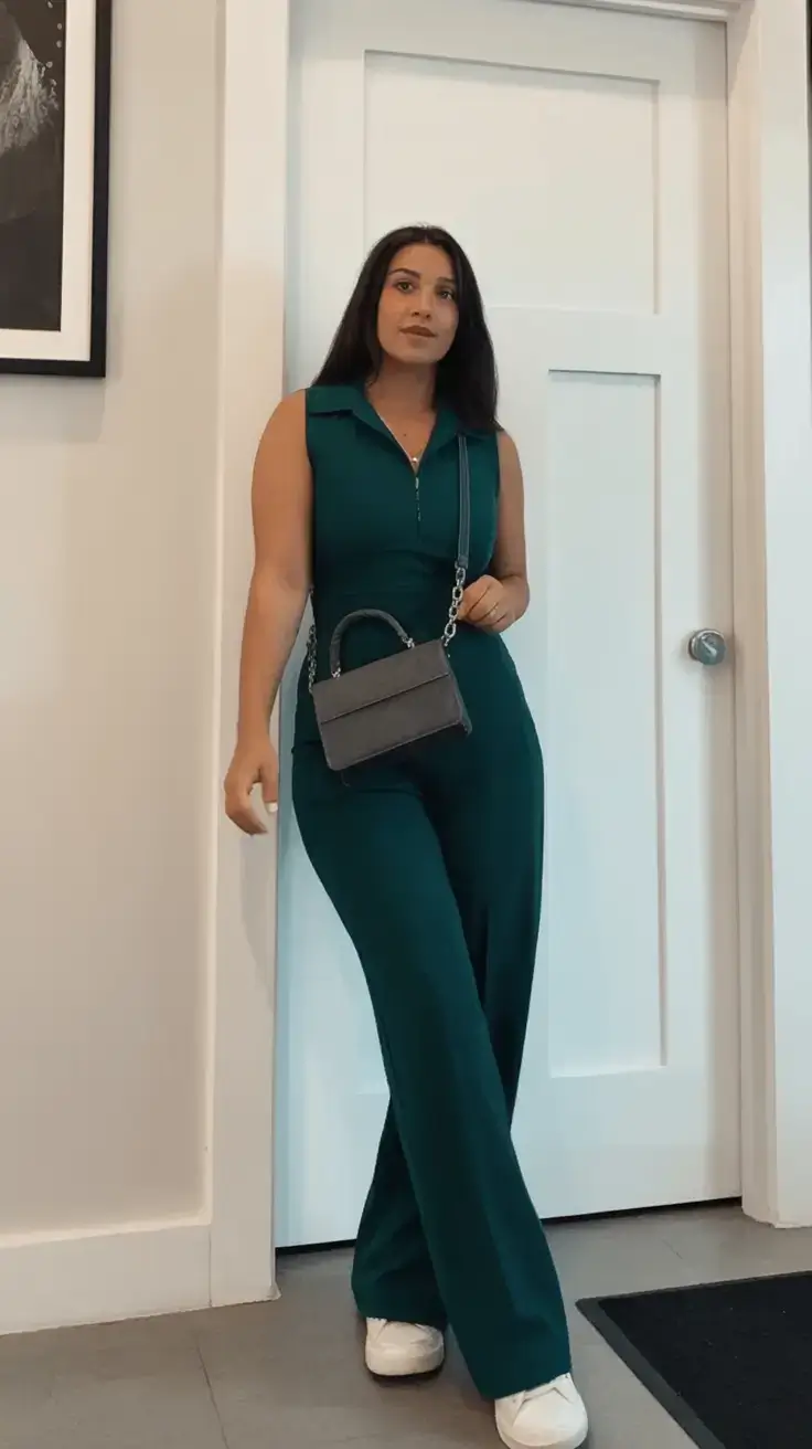outfits ideas february 2026 Sporty Chic in Emerald Green