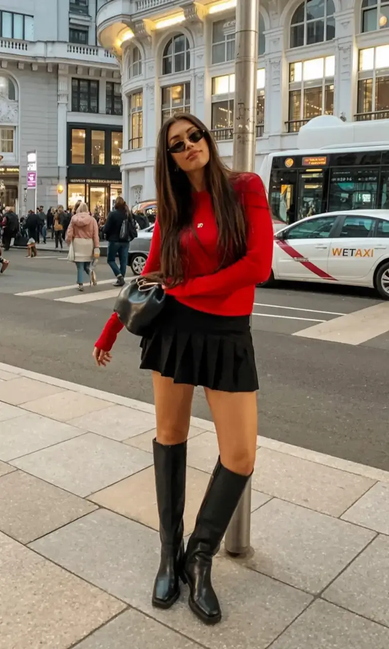 outfits ideas february 2026 Downtown Chic with a Hint of Play