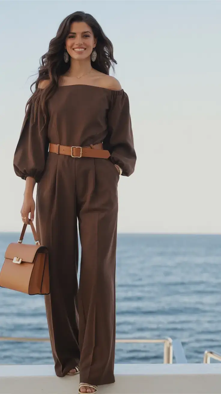 outfits ideas february 2026 Elegant Espresso Tones for Transitional Evenings