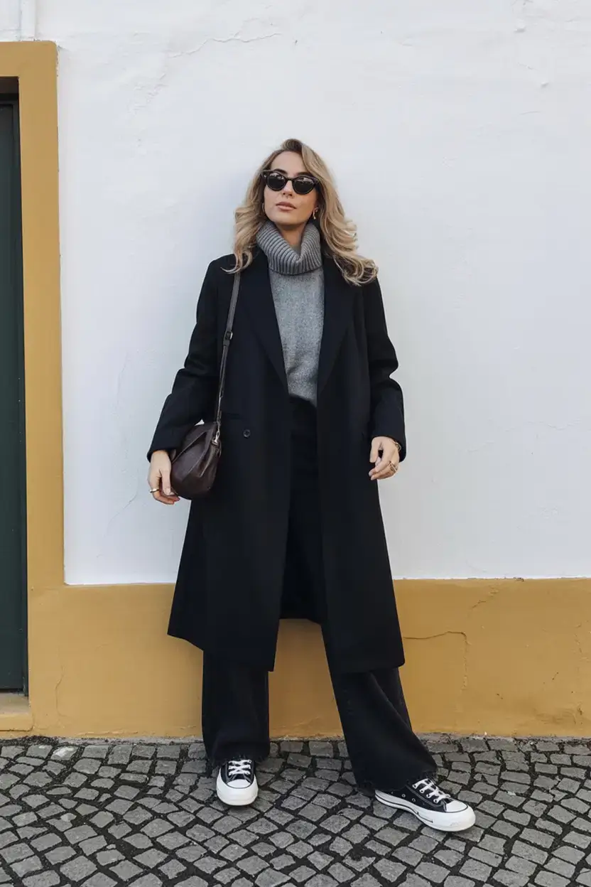 outfits ideas february 2026 Black & Grey with Urban Ease