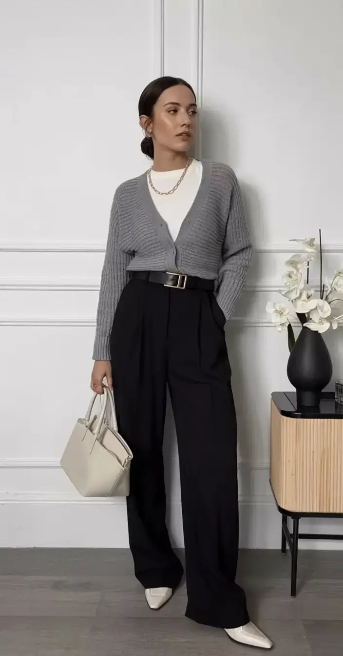 outfits ideas february 2026 Modern Minimalist in Soft Contrast