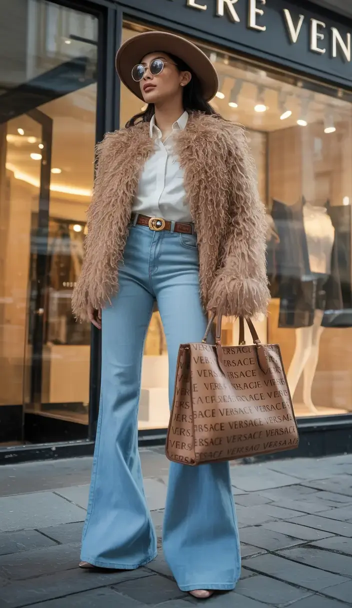 outfits ideas february 2026 Retro Glam with Texture and Drama