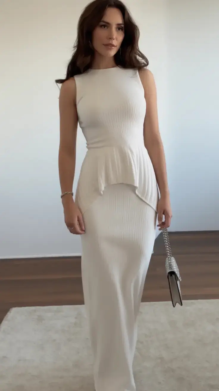 playful spring break outfit 2026 Sculpted White