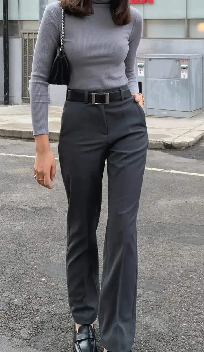 playful spring break outfit 2026 Cool Tones Sharp Lines