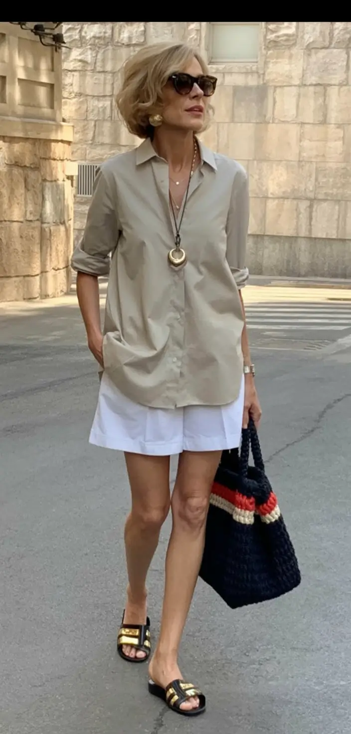 radiant spring outfits for women over 50 2026 City Chic with a Relaxed Twist