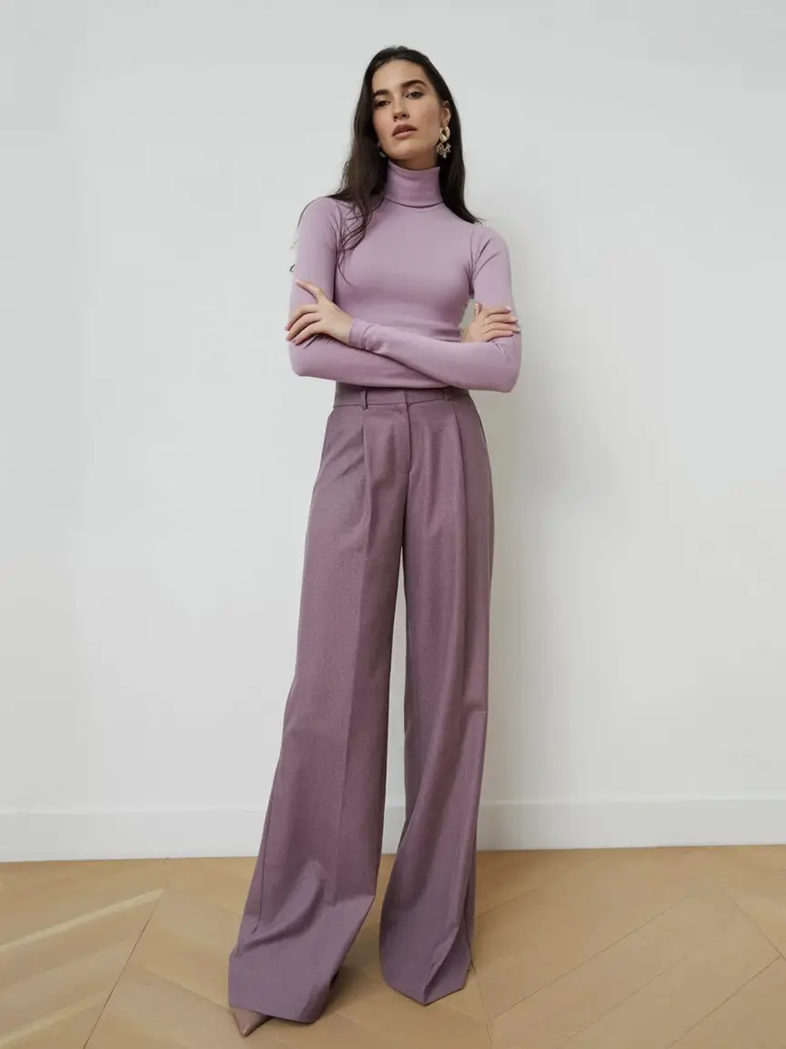 radiant spring travel outfits 2026 Lavender Luxe with Sculptural Structure