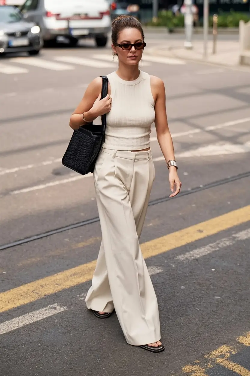 radiant spring travel outfits 2026 Street-Ready, Office-Worthy Neutrals