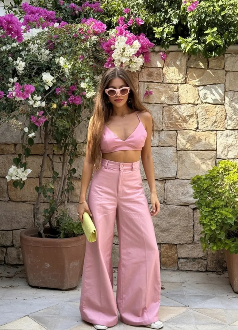 radiant spring travel outfits 2026 Cotton Candy Energy in Full Bloom