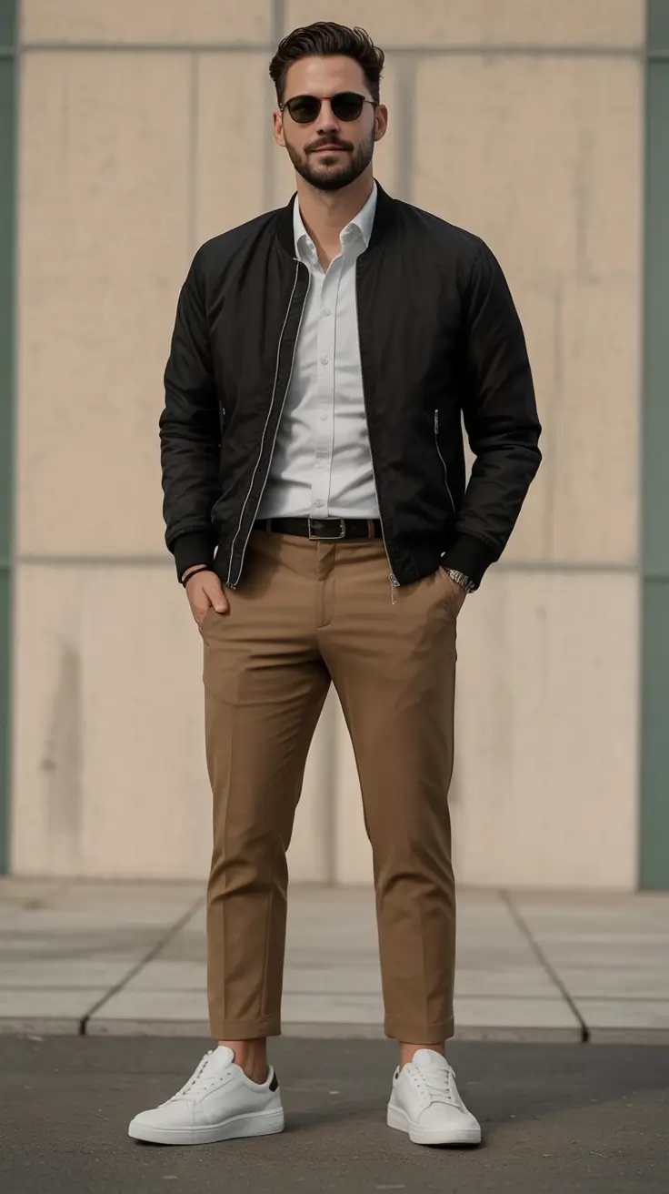 sharp spring outfits for men 2026 Smart-Casual with a City Edge