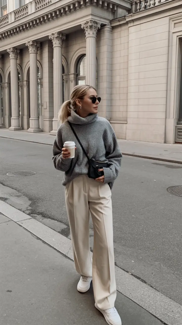 simple spring transition outfits 2026 designs+Soft Knits & Creamy Neutrals