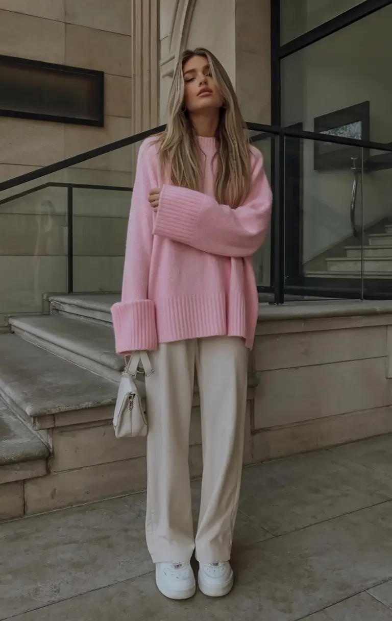 simple spring transition outfits 2026 designs+Oversized in Bloom