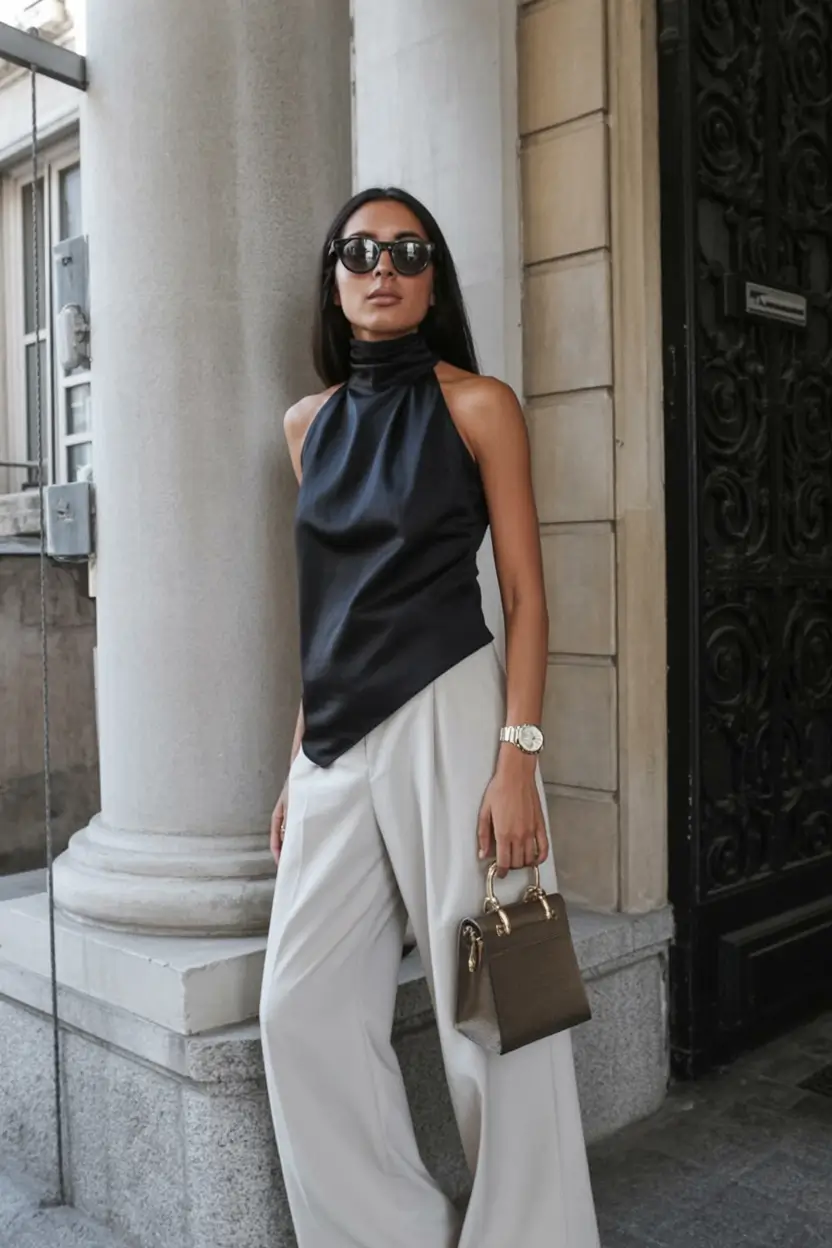 sophisticated spring fashion outfits 2026-Cool Minimalism with a Sculptural Edge